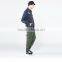 Men's washed distressed broken holes heavy denim jacket with button back