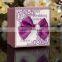 Multicolor polyester ribbon bow in box packing
