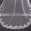 2017 wholesale new grance long lace bridal wedding veil Fashionable long Tulle HL23