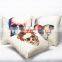 2015 Cool Colorful Skull Linen Household Sofa Pillow Pillows Cover Cushion Cover