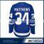 Sublimated toronto maple leaf hockey jersey