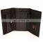 New trendy men's canvas 3 fold wallet customized