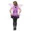Halloween Lilac Fairy Costume Dress with Butterfly Wings for Gilrs Party