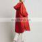 Orange color dolphin hem ladies anorak,fashion woman jacket, hoody jacket fashion