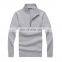 Custom 1/4 Zip Up High Quality Mens Plain Polo Neck Pullover Knitted Pure Wool Sweater