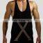mens new printing custom gym stringer vest