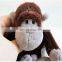 Cute plush monkey toy with magnet mini plush monkey keychain toy