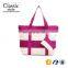 CR Amazon top sales fashion hot selling hand bag with little purse cheap stripe bag canvas bag