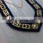 MASONIC REGALIA MASTER MASON BLUE HOUSE GOLD FINISH METAL CHAIN COLLAR