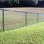 Dark green vinyl coated decorative chain link fencing desing horsehide fence