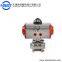 Two way stainless steel 304 pneumatic ball valve with actuator for water with best quality