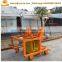 Mobile 8Hp diesel engine manual hollow cement brick making machine