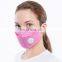 Disposable Pink Color PM2.5 Filter Mouth Mask with Breathing Valve