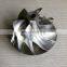 RHG8V 62.39/87.00mm 6+6 Blades Turbo Milling/Aluminum 2618/billet Compressor Wheel