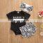 0-18M Newborn Infant Baby Girls Boys Clothes Sets Shorts Sleeve Romper Tops+Shorts+Headband