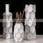Creative design modern hotel home decoration artwork white resin flower vase for sale