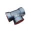 water pipeline Ductile Iron Pipe Fittings all socket end equal tee for ductile iron pipe connection use