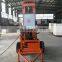 Hydraulic portable mining drilling machine with two big wheels