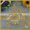 Beaded rhinestone applique patch, large iron on patch FHA-024