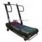 semi commercial a  non-motorized self-powered China slat new fitness treadmill manual curved body fit running machine