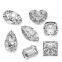 Oval Cut With Certificate D/F Color VVS Clarity Perfect 3EX Cut Loose Synthetic Lab Diamond Moissanite Stone