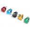 16mm Metal Self Reset Push Button Switch high ball flat head 5 Color Waterproof Screw Contacts Car Auto Engine switch