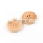 Factory fashion wholesale 4 holes natural crafts wooden button round for clothes/garment/shirt