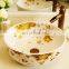 Round shaped ceramic bathroom color glazed wash basin