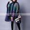 ladies oversize new style women Fashion checked colorful cape shawl