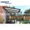 3*4m Luxury garden pergola aluminum patio gazebo outdoor with side retractable curtains
