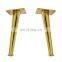 Sofa Leg 100mm - 400mm Iron Tapered Chair Support Gold Brass Steel Furniture Feet BedSide Bed Chrome Cabinet Metal Sofa Legs