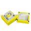 Luxury custom yellow MDF wooden watch box jewelry gift packaging box