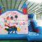 New design cartoon theme baby bouncer white bounce house inflatable castle slide