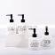 Hot sale ceramic customize bathroom set ceramic hand soap dispenser cheap bathroom accessories