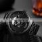 HANNAH MARTIN HM-1600 Mens Stainless Steel Strap Quartz Watch Luxury Mesh Strap Business Man Branded Watches