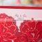 Hindu Exclusive Red Flowers Luxury Wedding Invitation Cards