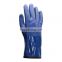 Cold Protection Premium Flexible Waterproof Triple-Coated PVC Chemical Handling Gloves Fleeced Lined Blue PVC Insulated Gloves