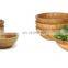 High Quality Factory Wholesale Round Bamboo Wooden Salad Bowl