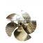 Customized 5 blade marine outboard engine copper ship propeller