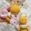Handmade amigurumi bumble bee toy Rattle bee, Crochet amigurumi animals Kid's Toy Vietnam Supplier Cheap Wholesale