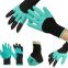 Rubber Lawn Worker Gloves Horticultural Creative Comfortable Latex Garden Gloves with Claws