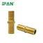 IFAN 30 Years Brass Plumbing Fittings Manufacture Experience Dimension 1/2 - 1 Inch Brass Pipe Fitting