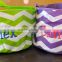 Hot Sell Chevron Monogrammed Basket Tote