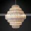 Large Modern Luxury Glass Round Crystal Vittoria Chandelier Hanging Hotel Lobby Living Room Villa Home Decorative Lighting
