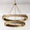 Custom Hotel Two Tier Light LED Designer Lamp Luxury Modern Pendant Light Vouvray Round Chandelier 60\