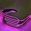 Party Decoration Bar Gift USB Charging Light up Party Glow Glasses Wholesale Flashing LED Sunglasses