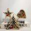 Battery Operated Christmas Desk Wooden Wood Carving Tree Heart Star Shape Hanging Table Lamp