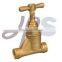 brass & bronze stop valve with brass handle