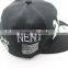 BSH033 New black 6 panels fashion baseball cap Fashion letter embroidered snapback sport hat