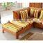 Wholesale Antique Royal Elegant Conservotary Indoor Wicker Bamboo Cane Rattan Wood Living Room Furniture Sectional Sofa Set